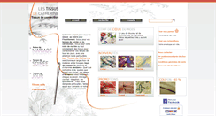 Desktop Screenshot of lestissusdecatherine.com